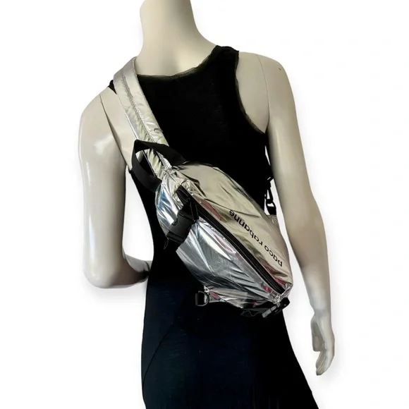 Paco Rabanne | Bags | Paco Rabanne Silver Metallic Sling Bag  display picture 1